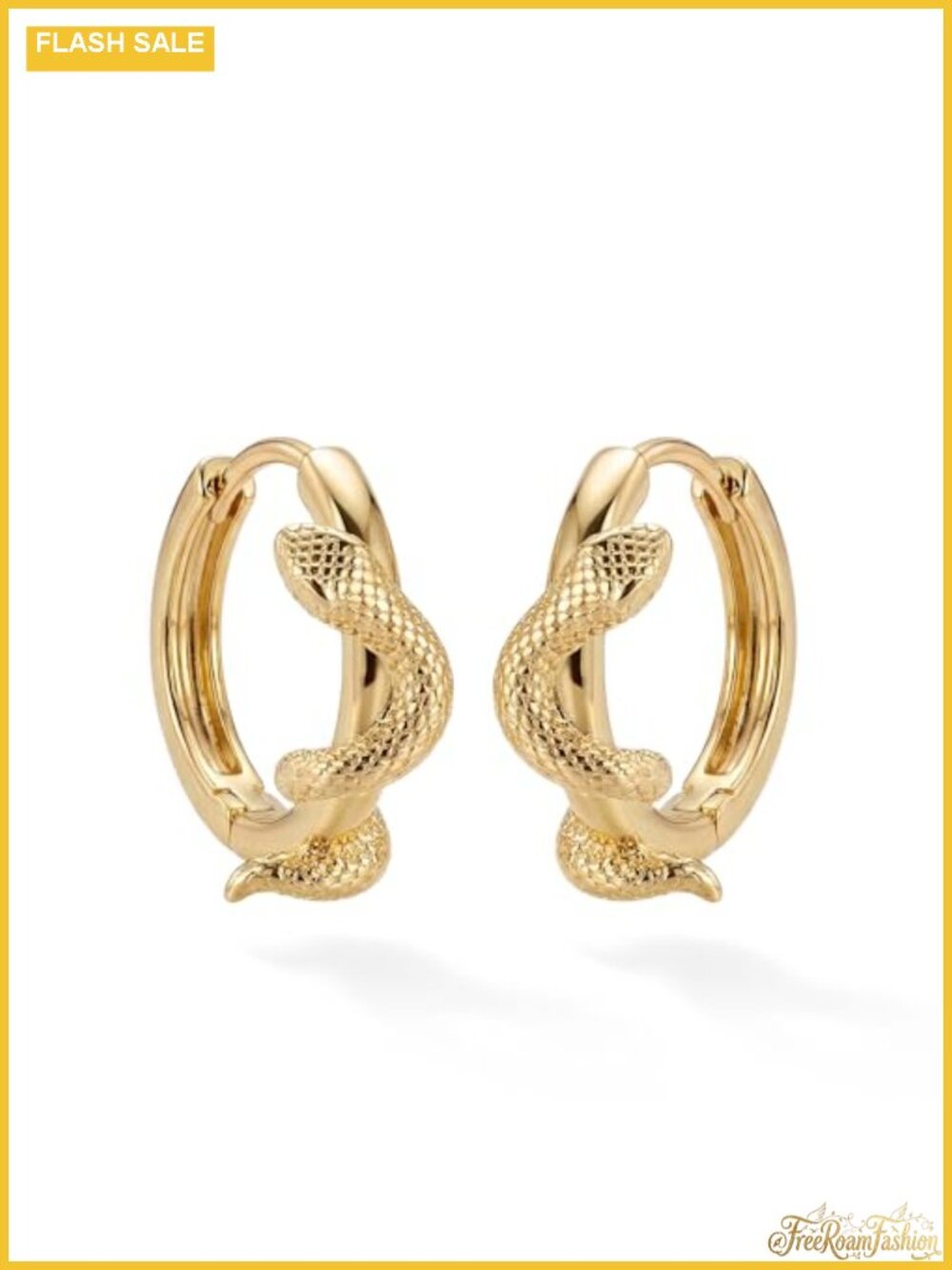 14K Gold Plated Small Huggie Hoop Earrings Hypoallergenic Everyday Jewelry